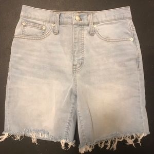 Madewell highrise shorts size 26